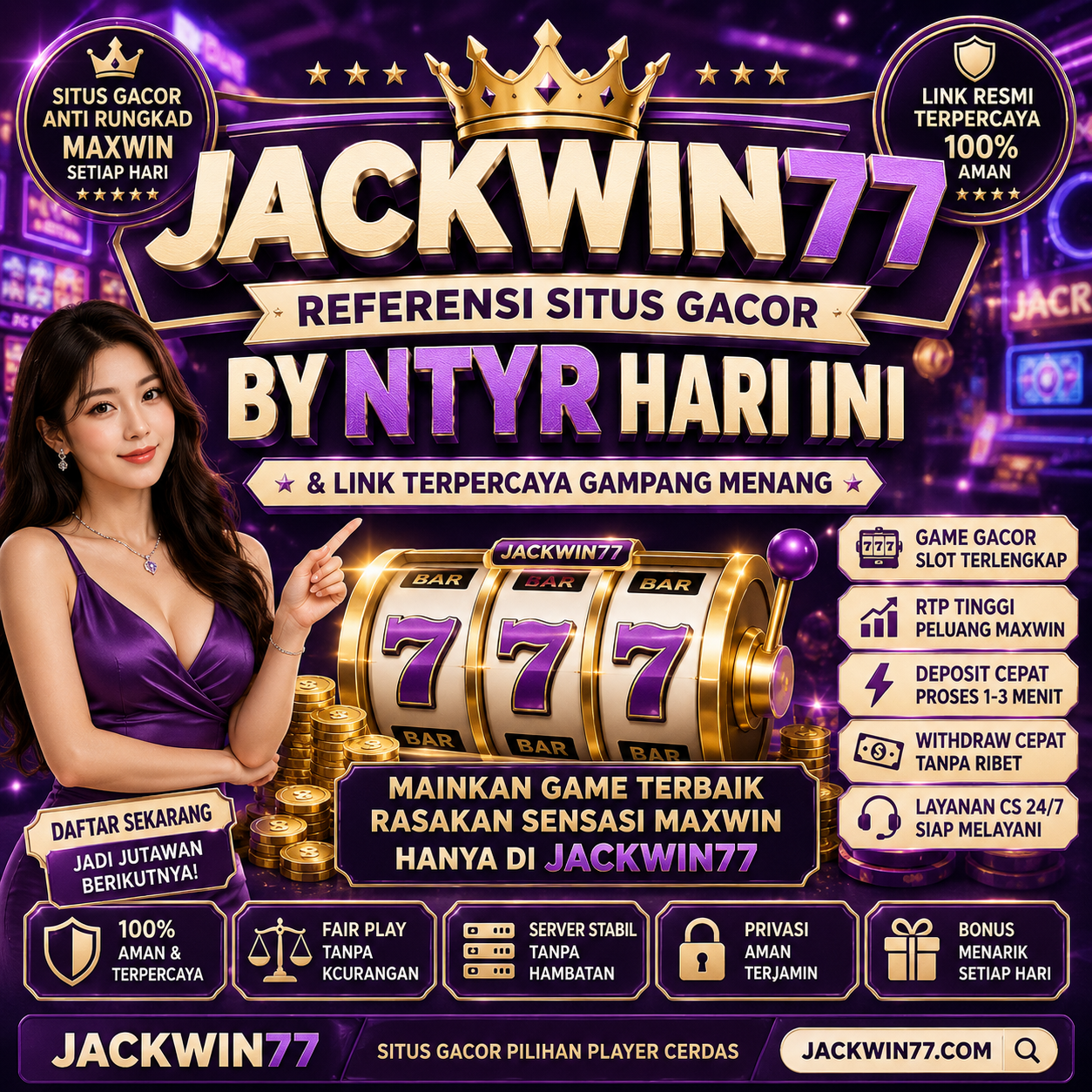 JACKWIN77 - Referensi Situs Gacor By NTYR Hari ini & Link Terpercaya Gampang Menang